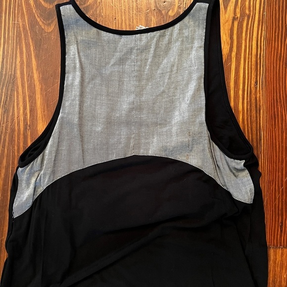 VINCE Black Maxi Dress Cotton Stretch - Picture 10 of 11